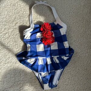 Janie and jack 3T red white blue swimsuit
